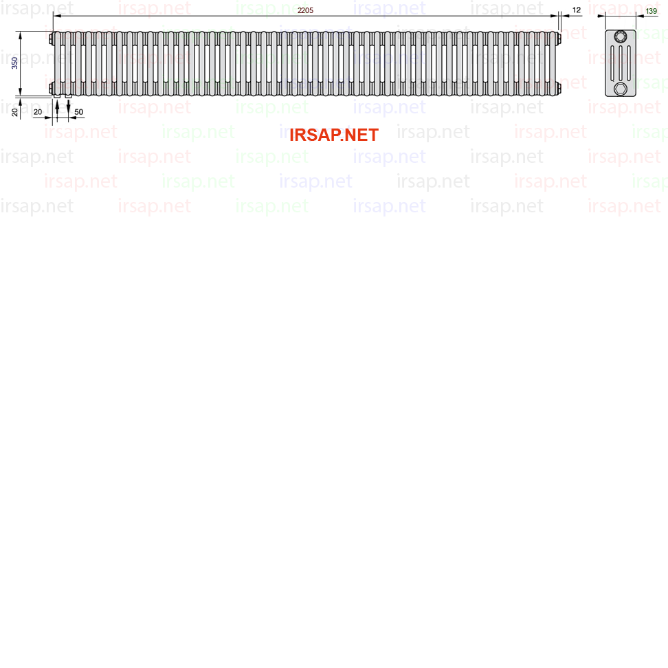 Радиатор IRSAP Tesi 40350/49 T18 CL 01